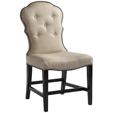 Arden Park Transitional Chair with Button Tufted Back and Nailhead Trim